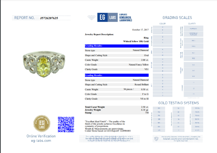 Unique Fancy Yellow Diamond Engagement Ring