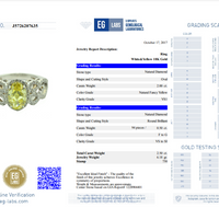 Unique Fancy Yellow Diamond Engagement Ring