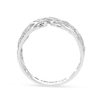 Filigree Diamond White Gold Ring