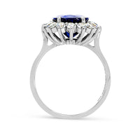 Diana Inspired Oval Sapphire Ring - 6.25 Carat