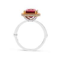 Cushion Cut Red Spinel Ring - 4.4 Carat