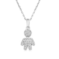 Embellished Boy Pendant -.15 Carat