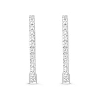 Diamond Huggie Hoop Earrings - .15 Carat