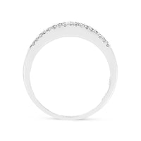 Tension Split Shank Round Diamond Pave Ring