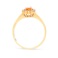 Yellow Birthstone Sapphire Flower Shaped Ring