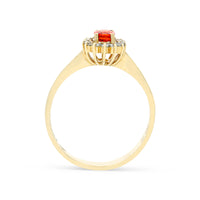 Birthstone Sapphire Flower Shaped Ring