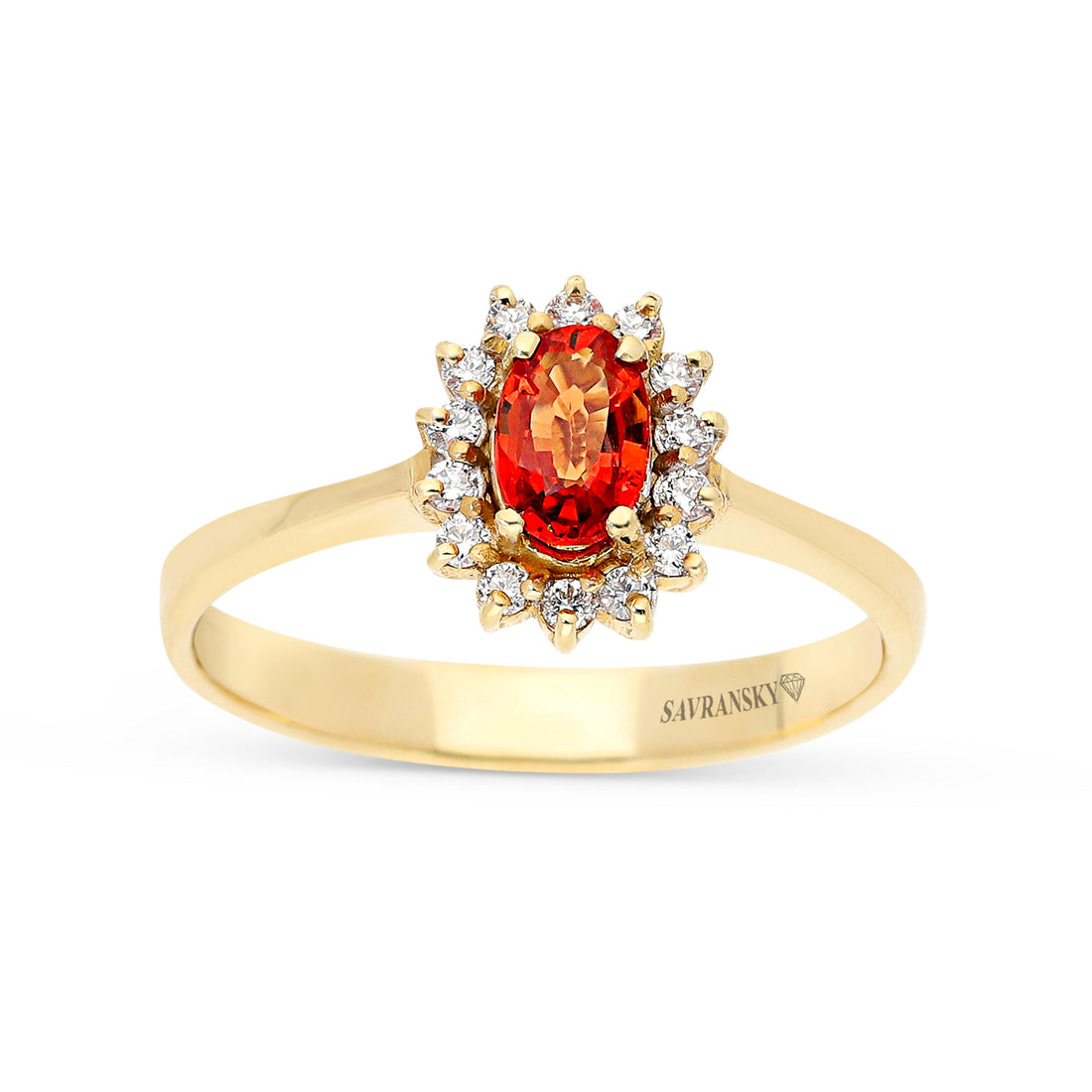 Birthstone Sapphire Flower Shaped Ring