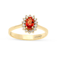 Birthstone Sapphire Flower Shaped Ring