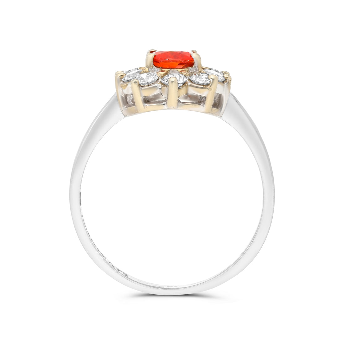 Birthstone Sapphire Flower Shaped Ring - 1.27 Carat