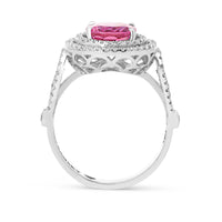 Oval Cut Pink Sapphire Ring - 4.59 Carat