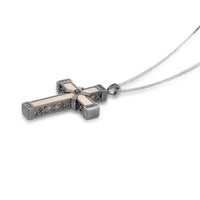 Black Gold Black Diamonds Holy Land love Cross Necklace