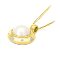 Yellow Gold Moby Pearl Pendant