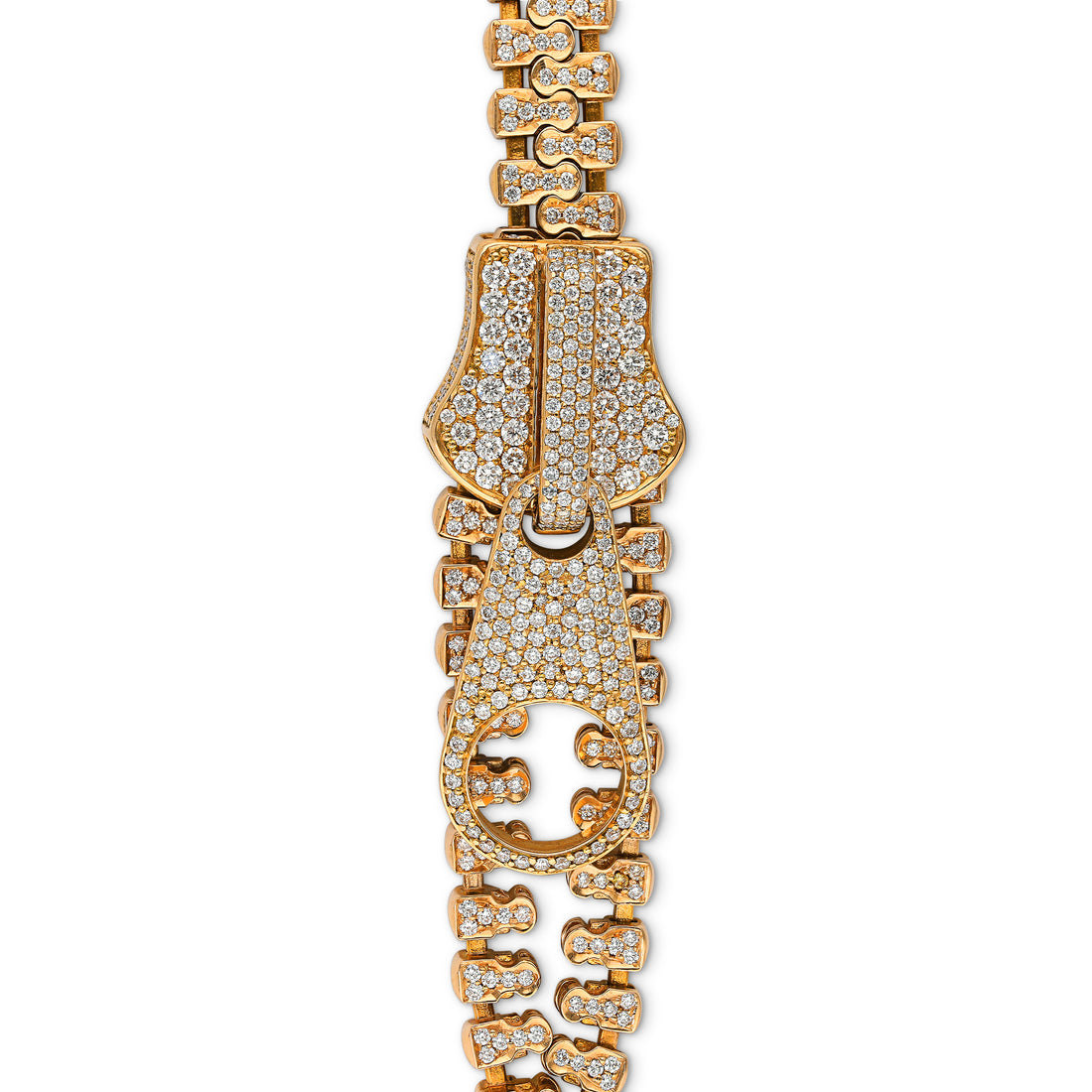 Rose Gold Zipper Bracelet - 4.96 Carat