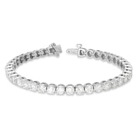 White Gold Round Diamond Tennis Bracelet - 8.4 Carat