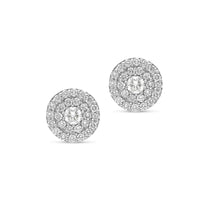 Double Halo Diamond Studs - .60 Carat