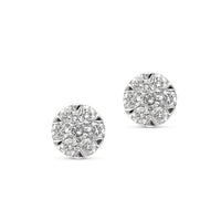 Flower-Shaped Diamond Studs - 0.5 Carat