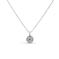 Diamond Halo Pendant Necklace - 1.3 Carat