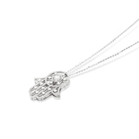 Diamond Hamsa Pendant Necklace - 1.75 Carat