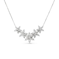 0.27 Carat Diamond Snowflakes Pendant necklace