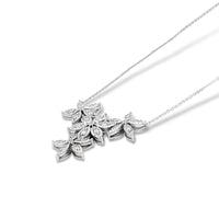 Four Flower Garland Necklace - .36 Carat