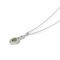 Infinity Diamond and Tourmaline Pendant Necklace - 2.6 Carat