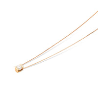 Classic Diamond Pendant in a Half Bezel Setting - .57 Carat