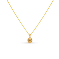 Classic Yellow Gold Diamond Pendant Necklace - .38 Carat