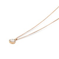 Diamond Halo Pendant Necklace - 1.1 Carat