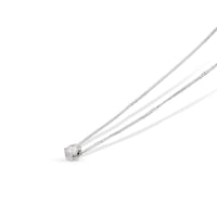 Classic Diamond Pendant in a Half Bezel Setting - .76 Carat