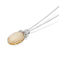 Oval Cut Opal Pendant - 13.5 Carat