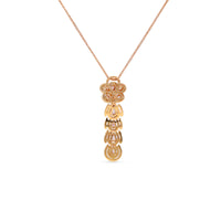 Fancy Color Pink and White Diamond Linear Pendant - 1.6 Carat