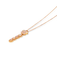 Fancy Color Pink and White Diamond Linear Pendant - 1.6 Carat