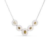 RARE CHAMELEON DIAMONDS NECKLACE 3.58 CARAT