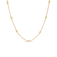 Diamond Studded Chain Necklace - .33 Carat