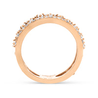 Rose Gold Art Deco Eternity Band