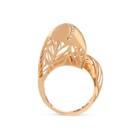 Modern Snake Rose Gold Cocktail Ring