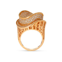 Rose Gold Assembled Pave Ring