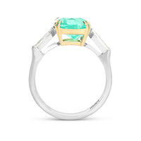 Colombia Green Emerald Ring - 3.57 Carat