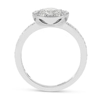 Star of David Diamond Engagement Ring