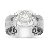Men's White Diamond Ring - 2.05 Carat