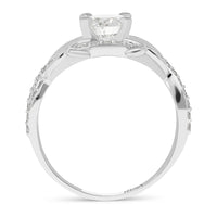 Vintage Infinity Engagement Ring