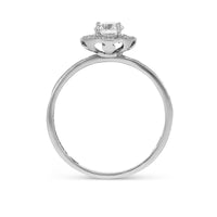 Channel Set Halo Brilliant Cut Diamond Engagement Ring