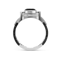Black Diamond Men's Ring - 3.22 Carat
