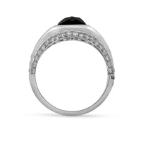 Black Diamond Engagement Ring - 5.29 Carat