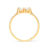 Flower Shaped Diamond Ring