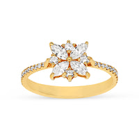 Flower Shaped Diamond Ring