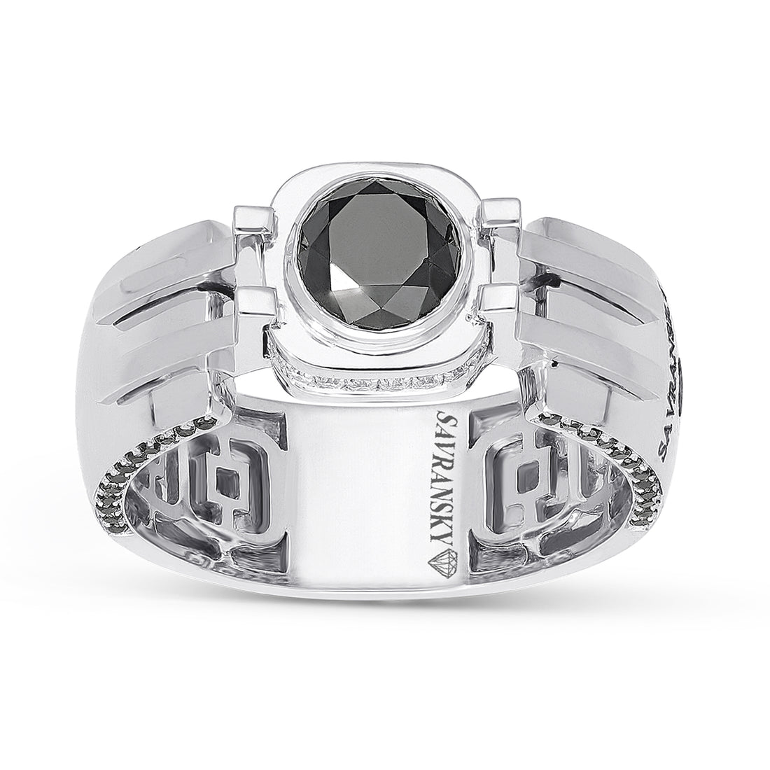 Black Diamond Men's Ring - 1.87 Carat