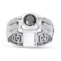 Black Diamond Men's Ring - 1.87 Carat