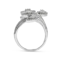 Climbing Leaves Diamond Elongated Ring