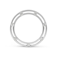 18K White Gold Men's Diamond Wedding Band